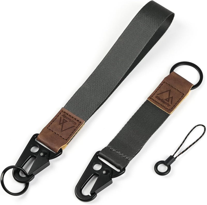 Glorisunity Hand Wrist Lanyard Key Chain Holder, Wristlet Strap for Key for Women & Men, Lanyard for Car Key (2 Piece)… - Image 1